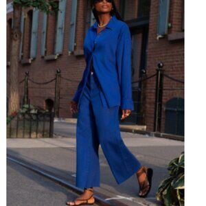 Favorite Daughter - THE MISCHA HIGH RISE WIDE LEG ANKLE - electric blue / 28